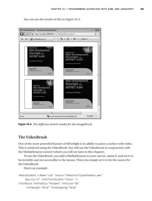 Beginning Web Development, Silverlight, and ASP.NET AJAX