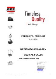 MEDICAL SCALES ADE