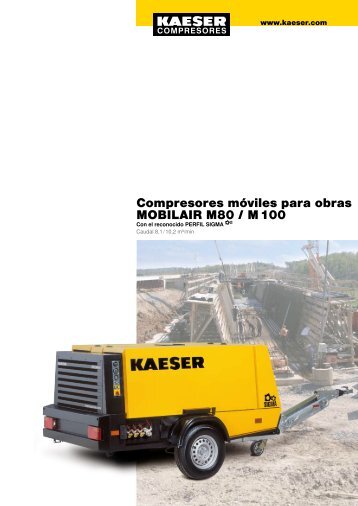 Compresores mÃ³viles para obras MOBILAIR M80 / M 100 - Kaeser ...