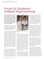 Forum fÃ¼r Studenten entfaltet Magnetwirkung - Krankenhaus Brake