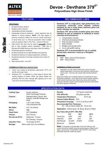 Devoe - Devthane 379 - Spec-Tec International Coatings