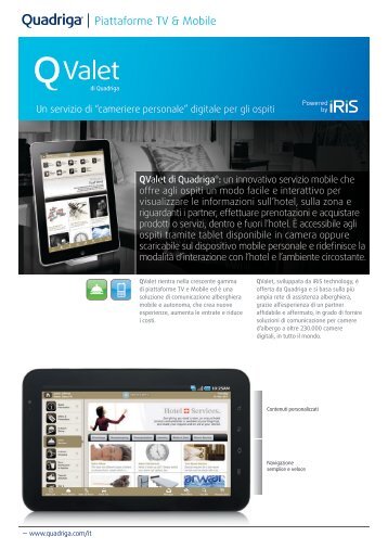 Clicca qui per scaricare il document informativo su QValet - Quadriga