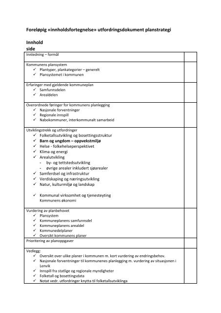 Utfordringsnotat planstrategi (PDF) - Lenvik kommune