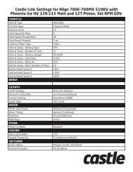 Castle Link Settings for Align 700E-700MX 510KV with Phoenix Ice ...