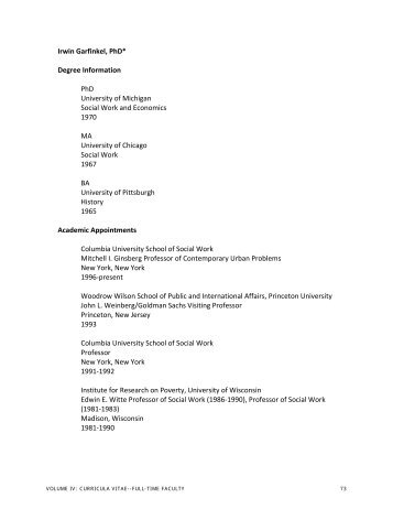 Download CV - Columbia University School of Social Work