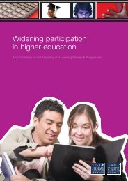 Widening participation in higher education - Teaching and Learning ...