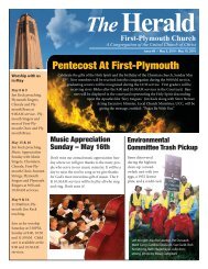 Pentecost At First-Plymouth - First- Plymouth Congregational Church