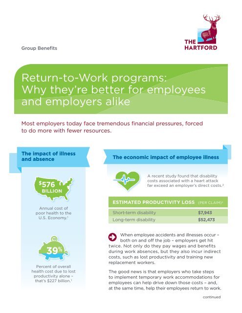 The Hartford At Work >> Return To Work Programs Why They Re Better For The Hartford The Hartford At Work >> Return To Work Programs Why They Re Better For The Hartford