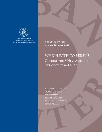 WHICH PATH TO PERSIA?