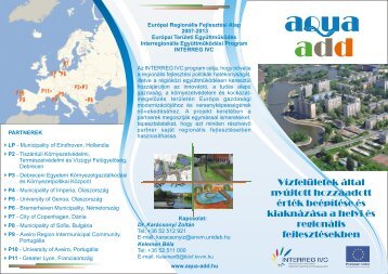 AQUA-ADD Interreg IVC project