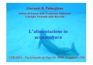 L'alimentazione in acquacoltura - Sistema d'informazione nazionale ...