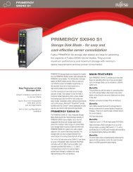 PRIMERGY SX940 S1 Data Sheet (PDF 440 KB) - Fujitsu