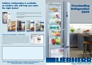 Liebherr Freestanding Refrigeration - Kitchen Design