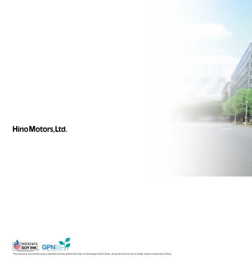 Hino Motors Annual Report - hino global