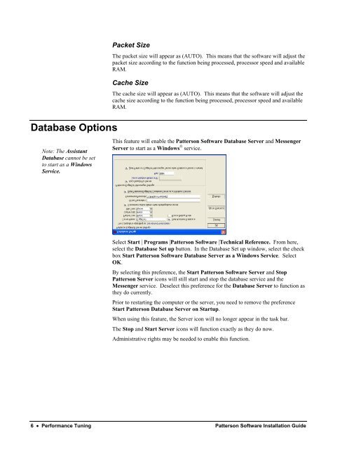 Version 14.00 - Patterson Software Installation Guide