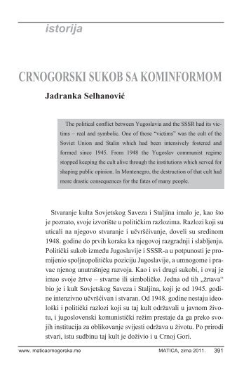 19 jadranka selhanovic.pdf - Matica crnogorska