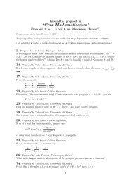 âCrux Mathematicorumâ