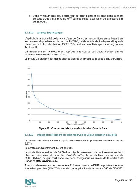 Mise en œuvre du relèvement au 1er janvier 2014 des débits ...