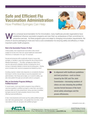 Safe and Efficient Flu Vaccination Administration - Hida