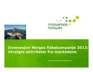 Innovation Norway, Fishing campaign 2012, All markets