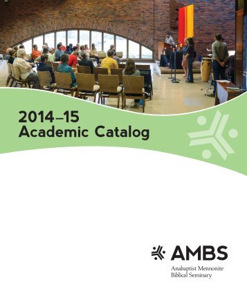 AMBS Catalog - Anabaptist Mennonite Biblical Seminary