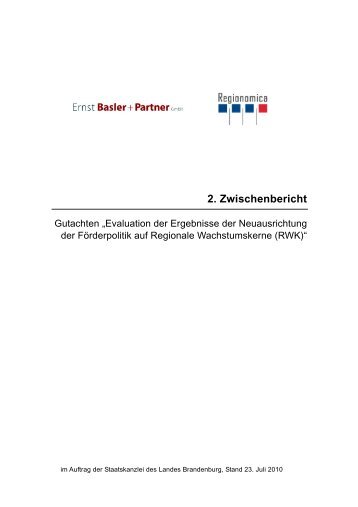 2. Zwischenbericht - Staatskanzlei [www.stk.brandenburg.de]