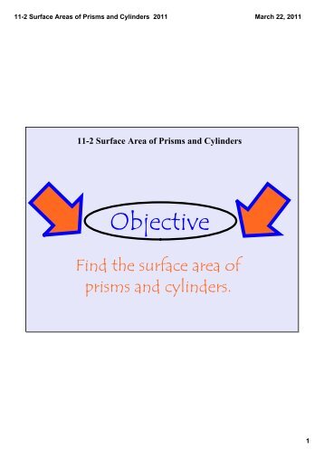 11-2 Surface Areas of Prisms and Cylinders 2011.pdf