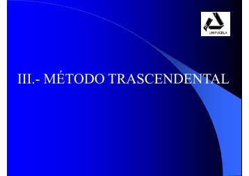 Epistemologia MÃ©todo Trascendental.