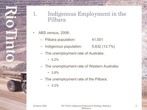 Rio Tinto's Indigenous Employment Strategy - Mid West ...