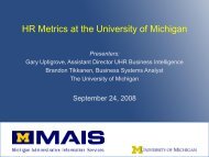 MAIS Template - PowerPoint - University of Michigan