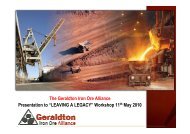 The Geraldton Iron Ore Alliance - Mid West Development Commission