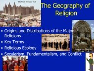 The Geography of Religion