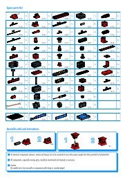 Spare parts list Assembly aids and instructions - fischertechnik ...