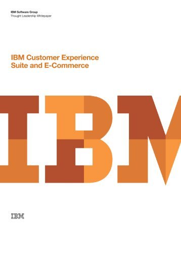 IBM Customer Experience Suite and E-Commerce