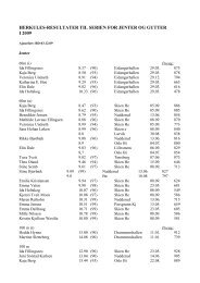 Serieresultater 2009 - Herkules Friidrett