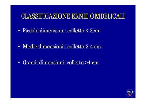 Ernia Ombelicale - Cattedra Chirurgia Tor Vergata