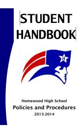 STUDENT HANDBOOK - Homewood City Schools