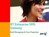 BT Enterprise SMS Gateway - BT.com