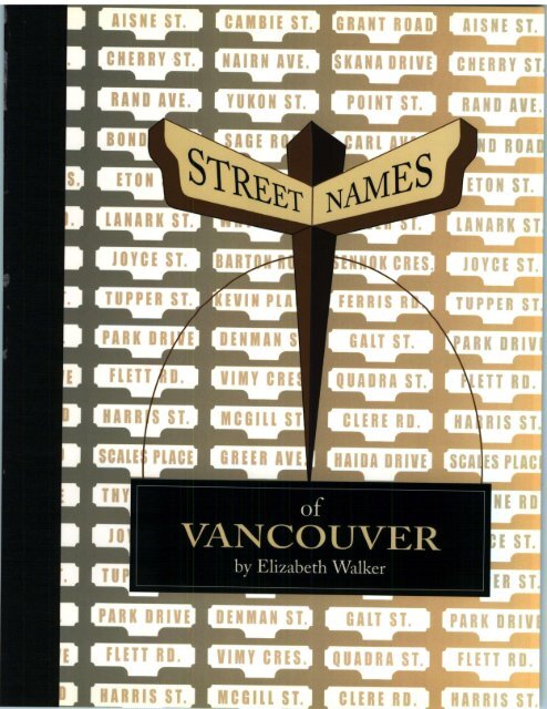 Street Names of Vancouver