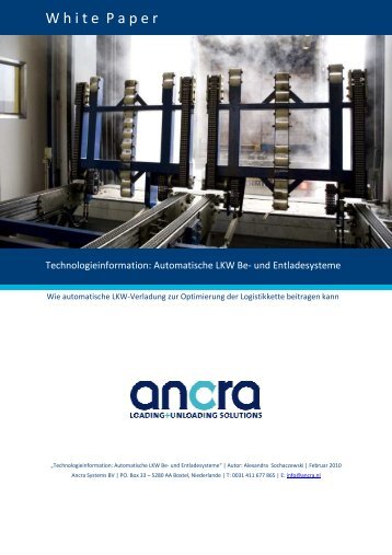 White Paper - Ancra Systems