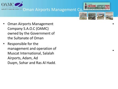 Oman New Airports - Emerging Markets Airports Awards