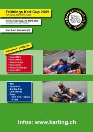 Ausschreibung - Karting.ch