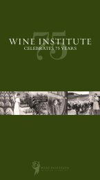 75th Anniversary Commemorative Brochure - The Wine Institute