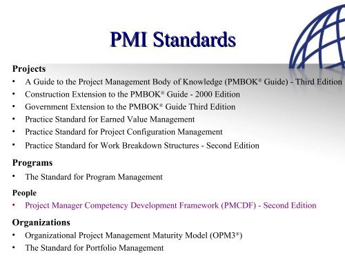 Use PMCDF ... Become a Better Project Manager - gt islig