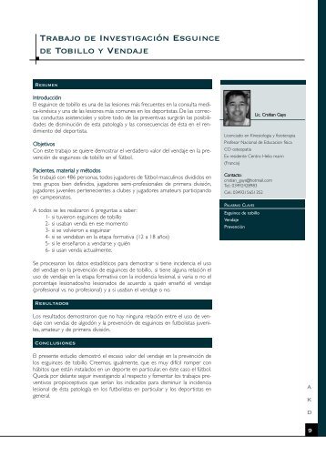 art 2_38.pdf - AsociaciÃ³n de KinesiologÃ­a del Deporte