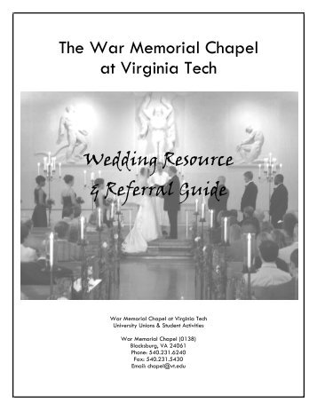 The War Memorial Chapel at Virginia Tech Wedding Resource ...