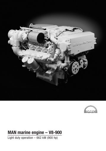 MAN marine engine Ã¢Â€Â“ V8-900