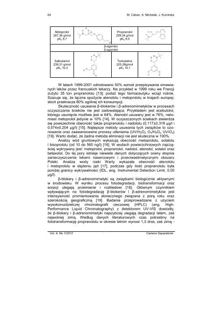 Camera Separatoria - ZakÅad Chemii Analitycznej - Uniwersytet ...