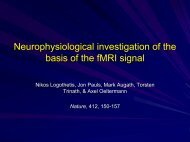 Neurophysiological investigation of the basis of the fMRI signal