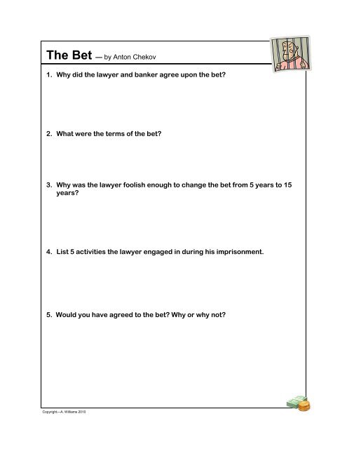 the bet by anton chekhov the bet by anton chekhov